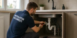 Instalator în Sector 1: ce servicii sunt cele mai solicitate de locuitori Instalator care intervine într-un apartament din Sector 1 București pentru reparații sanitare și termice