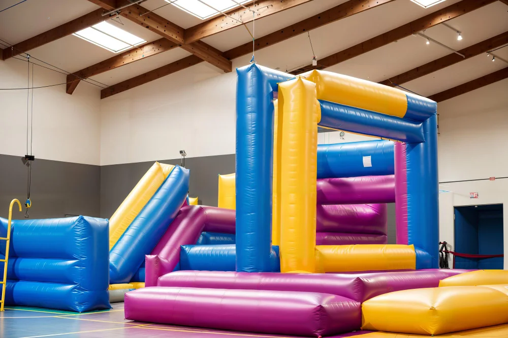 Ce rol au întăriturile toboganelor gonflabile la zonele de impact și cum le recunosc?